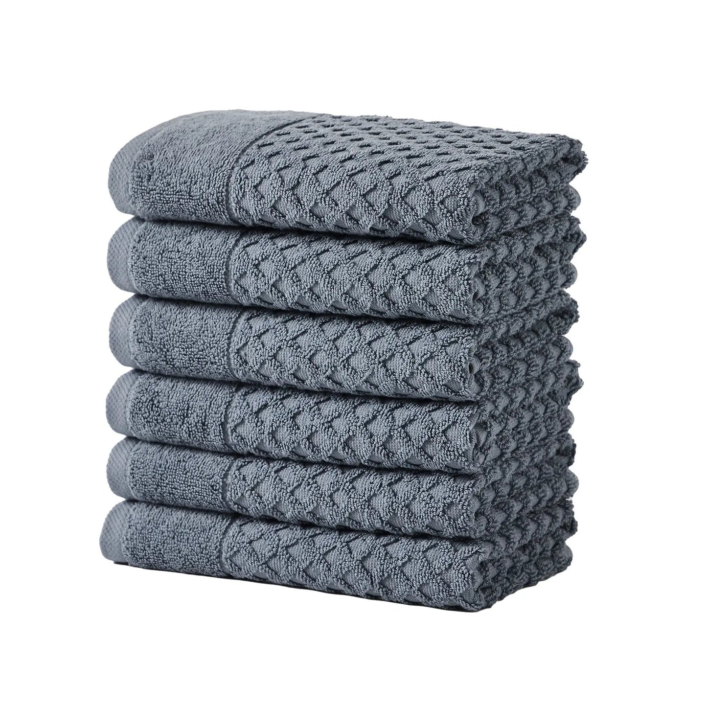 Cotton Diamond Waffle Weave Bath Towel Set - Grayson Collection from PriceLows™