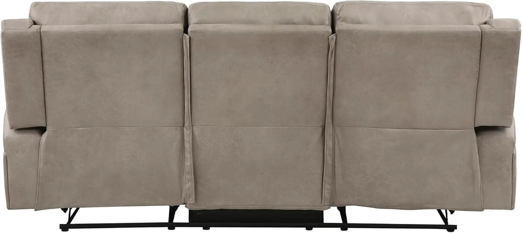 84.5 Inch Brown Recliner Couch Living Sofa Home Theater from PriceLows™