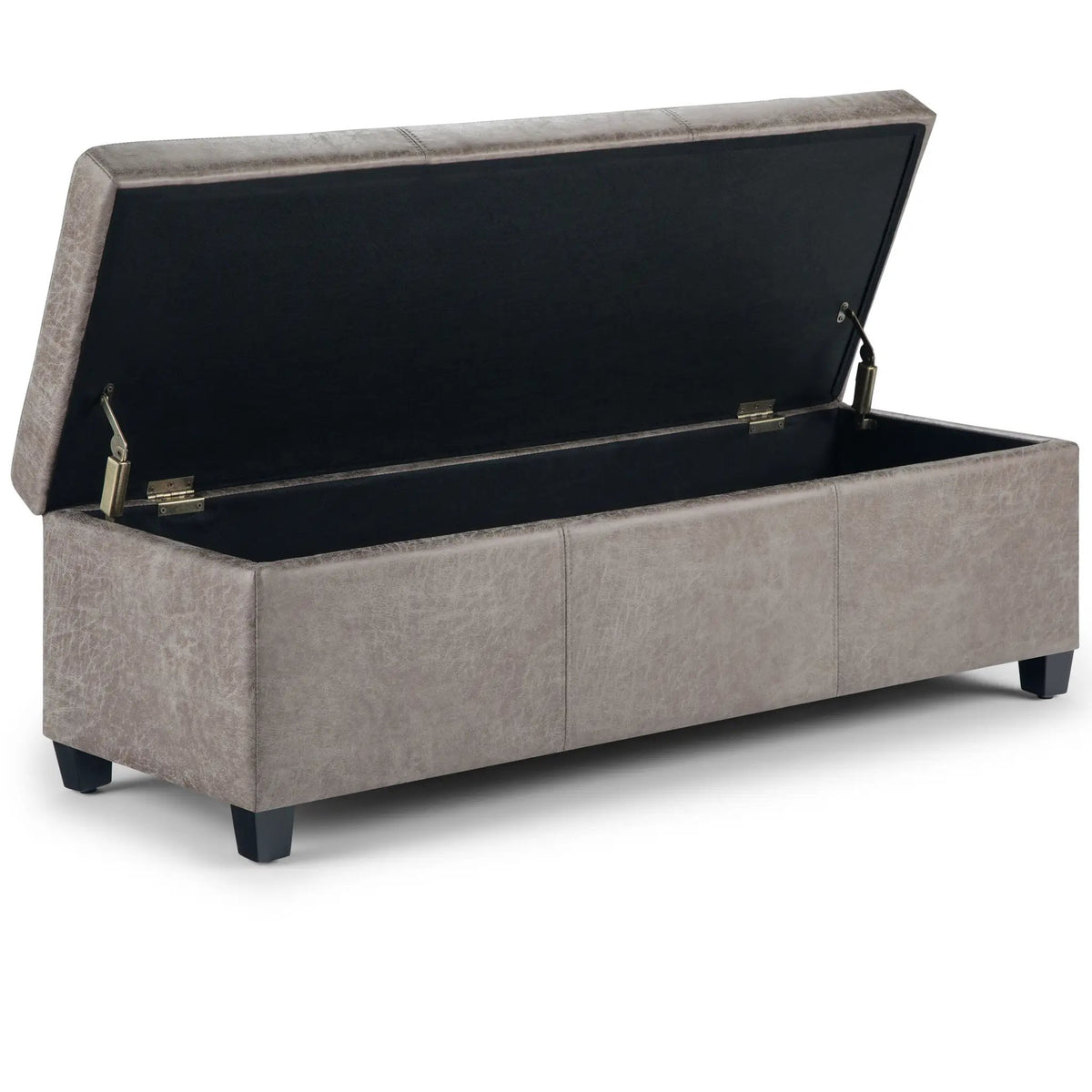 Storage Ottoman Bench | Solid Wood Frame | High Density Foam