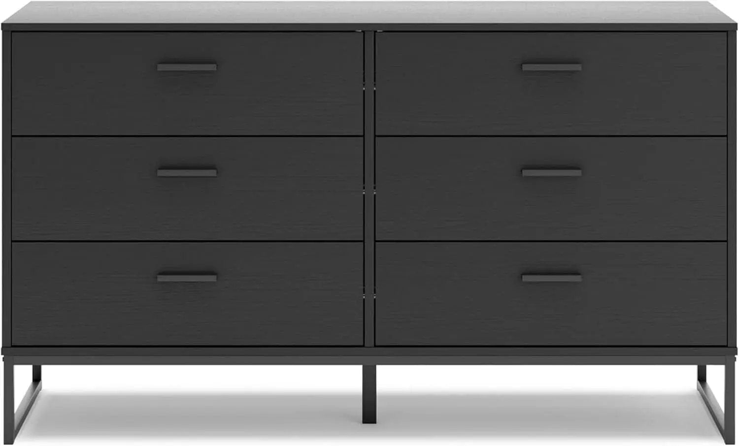 Socalle Modern 6-Drawer Dresser Black With Safety Stop from PriceLows™