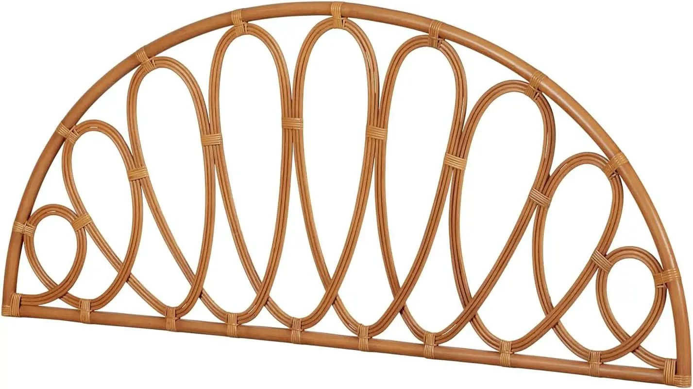 Elegant Wall-Mounted Headboard With Curvaceous Flower Petals from PriceLows™