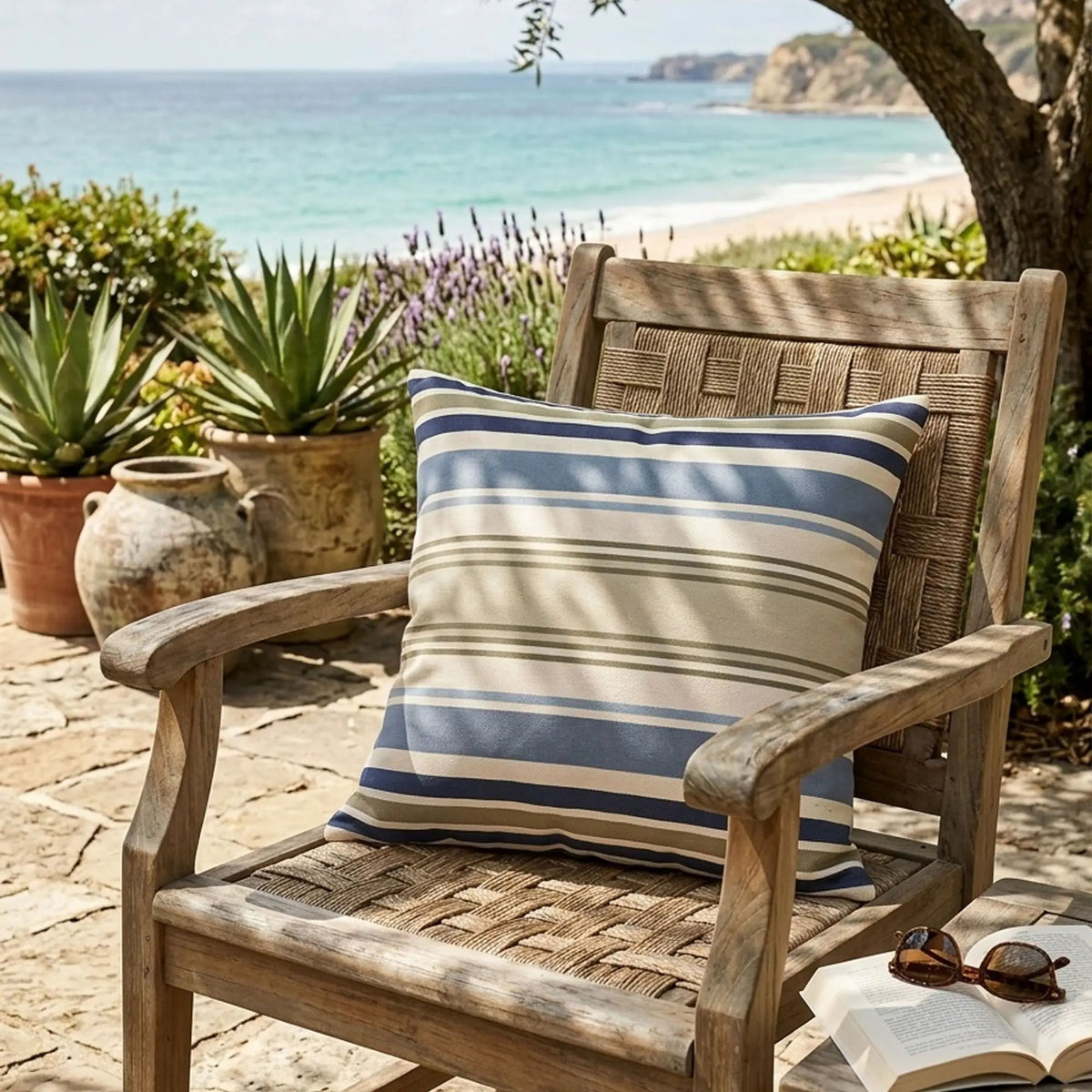Outdoor Pillows | Set Of 2 | 18 Inch Square | Weather-Resistant Polyester