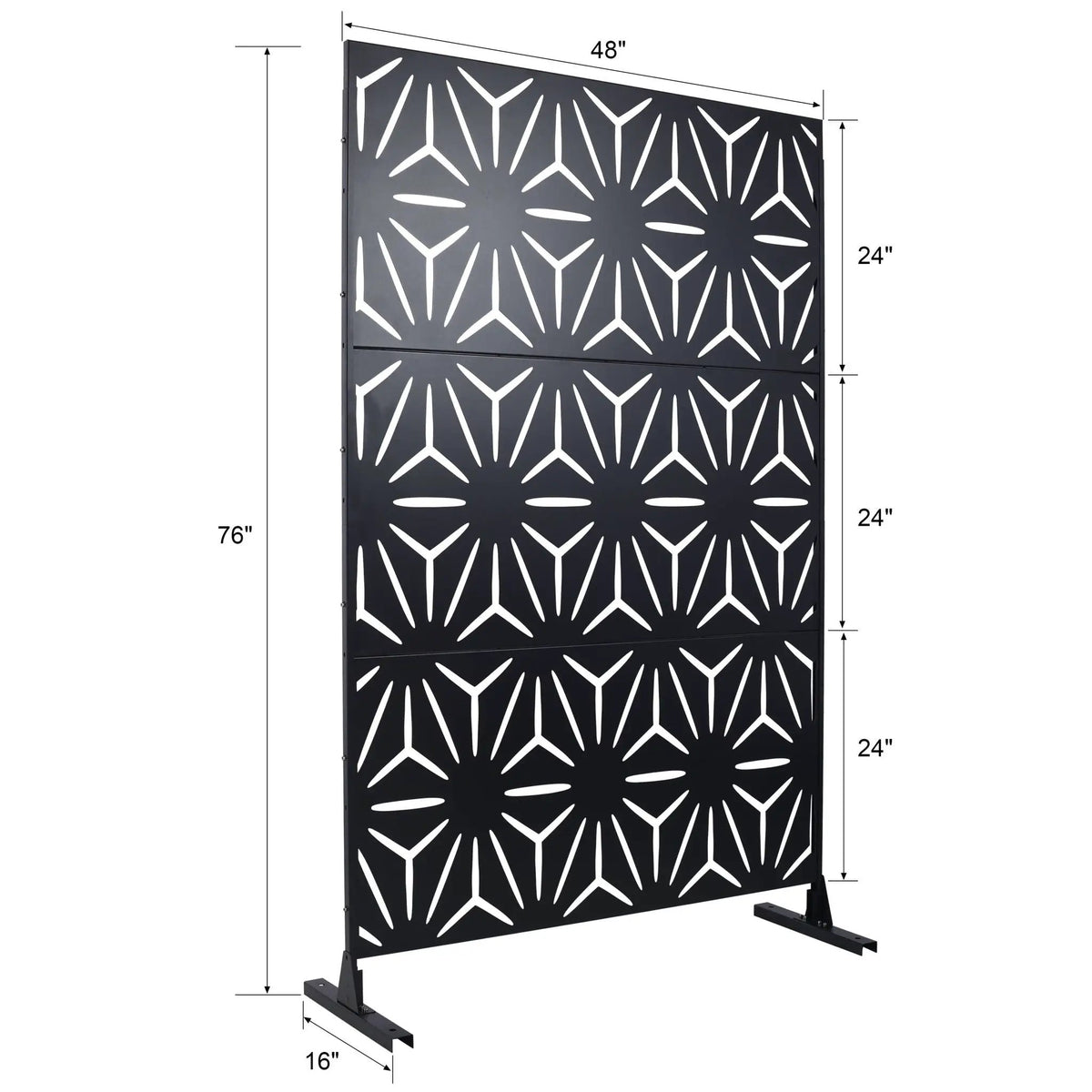 Metal Privacy Screen | Rust Resistant | Freestanding Panels