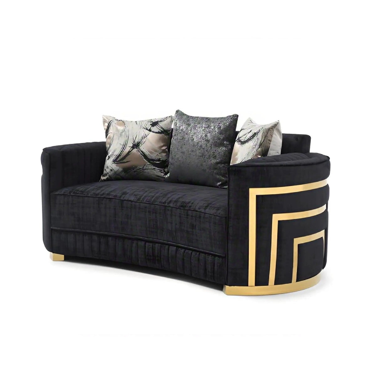 Soledad Loveseat | 75 x 38 x 33 in | Living Room Furniture | Black