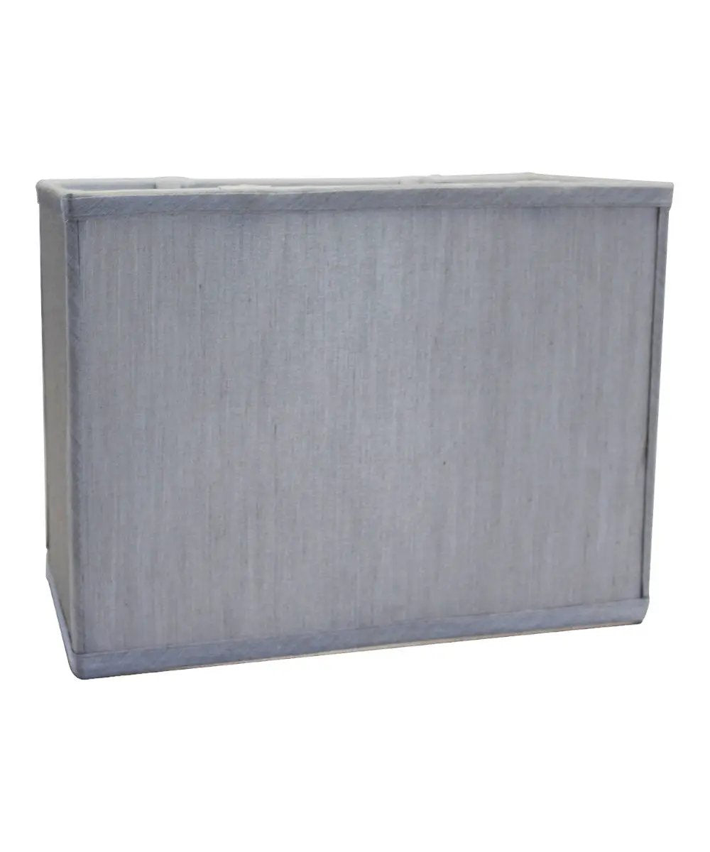 Rectangular Drum Lampshade | Premium Linen Fabric | Bavarian Gray | 7x9 Inches