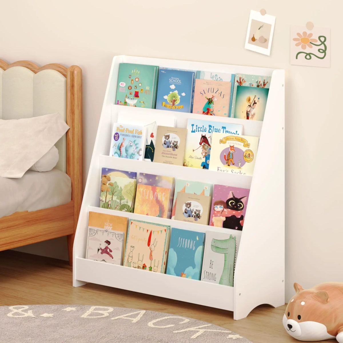Bookshelf | 4 Tier | Triangular Stability | Toddler Size