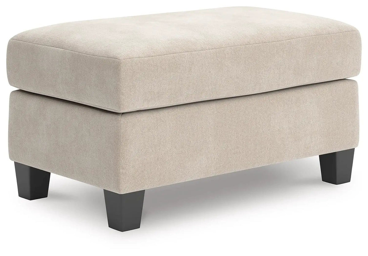 Willarae Ottoman | 40 x 24 x 20 in | Wood | Taupe