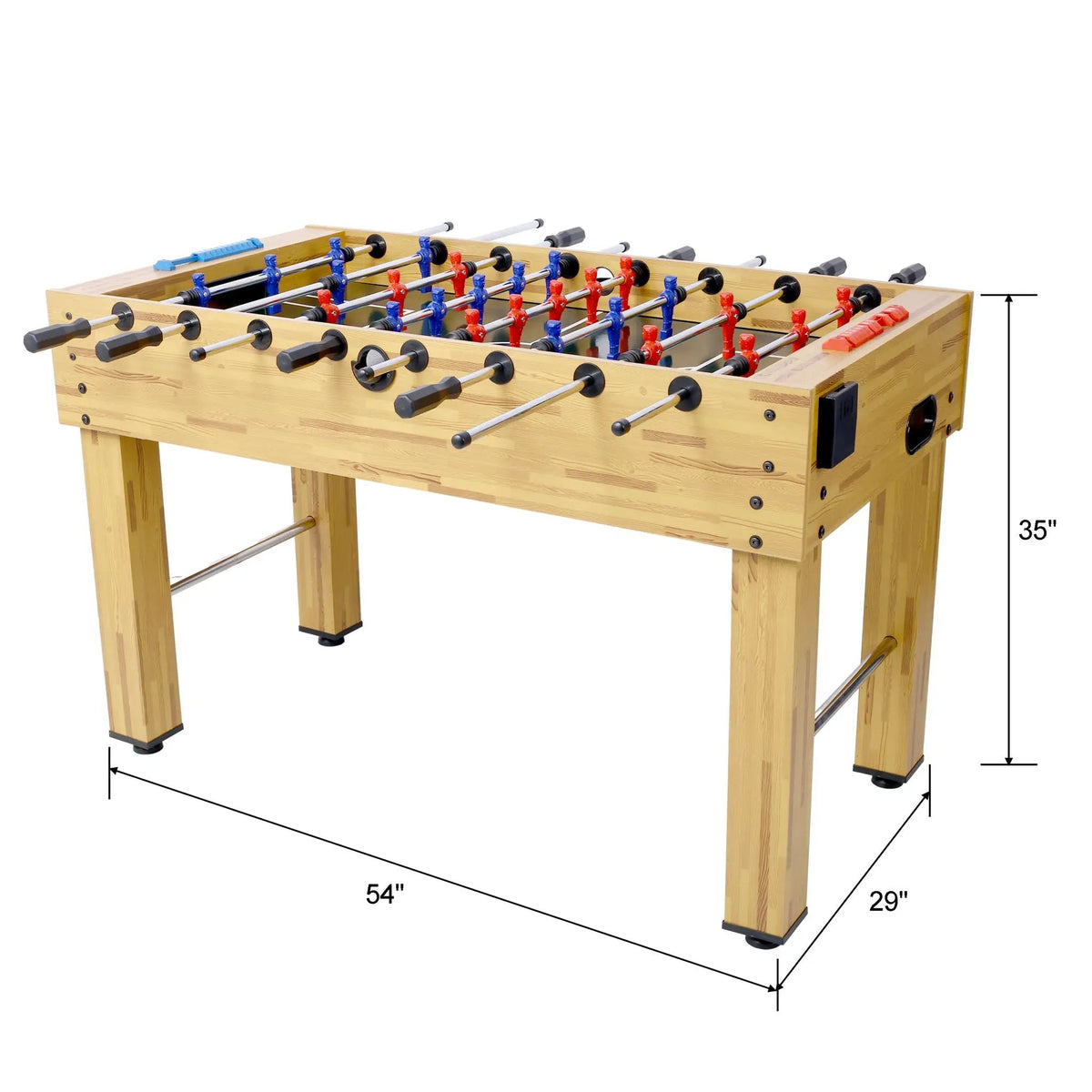 Hurricane Foosball Table | Engineered Wood | Steel Rods | Indoor Gaming