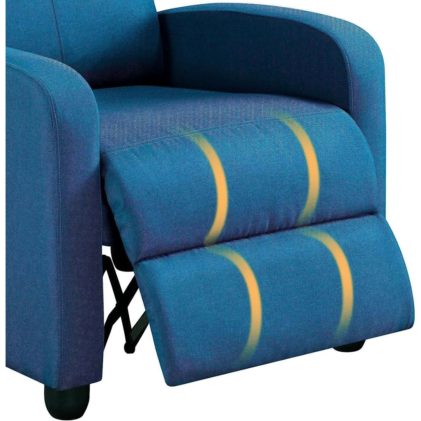 Blue Fabric Recliner Chair For Living Room Comfort from PriceLows™