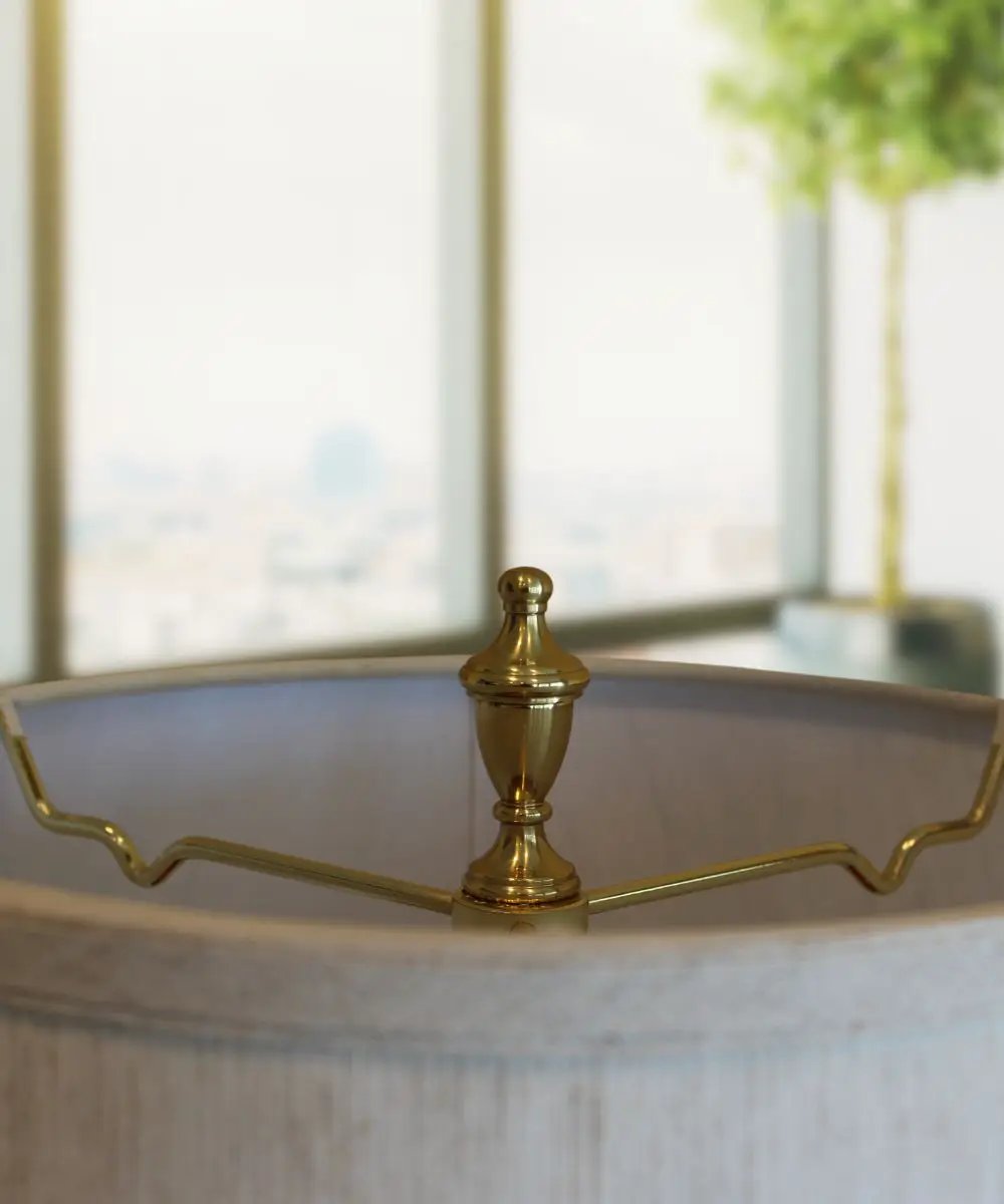 Lamp Finial | Polished Brass | Decorative Spire | 2.3 Inch Height