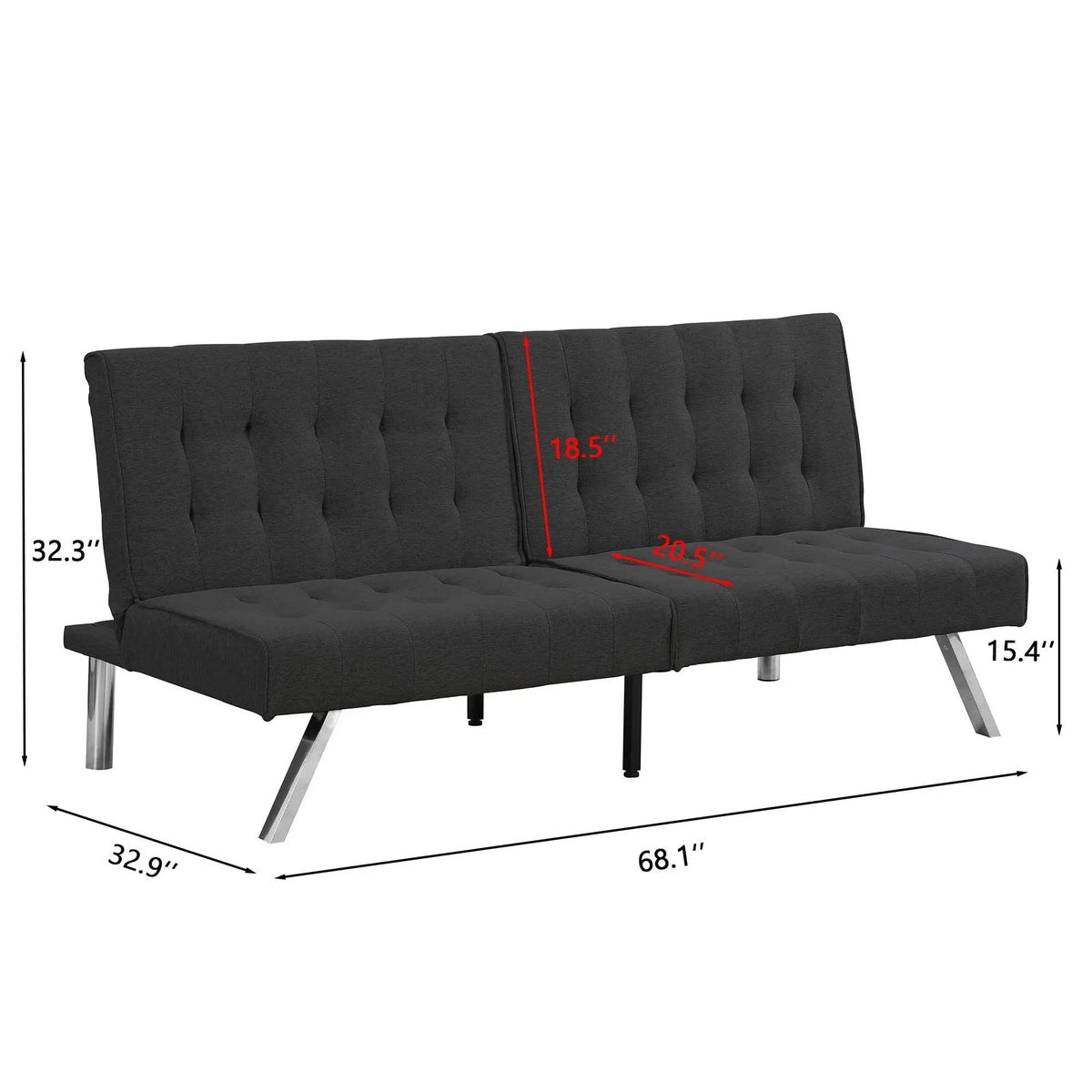 Futon Sofa Bed | Multi Functional | Space Saving Design | Standard Fit