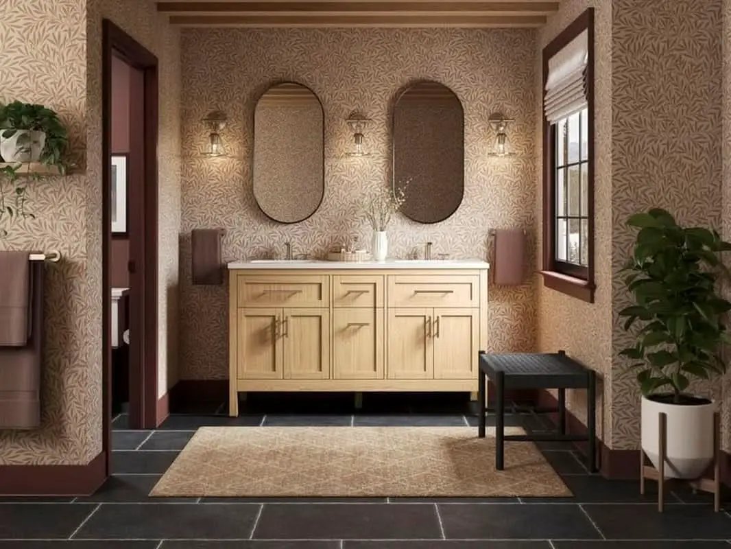 18W X 36H Oval Framed Wall Mount Vanity Mirror Matte Black from PriceLows™