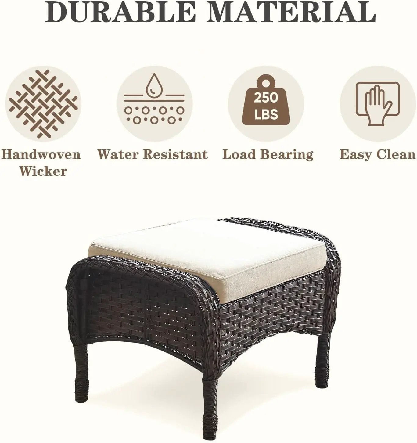 Six Piece Wicker Patio Set Brown With Swivel Chairs from PriceLows™