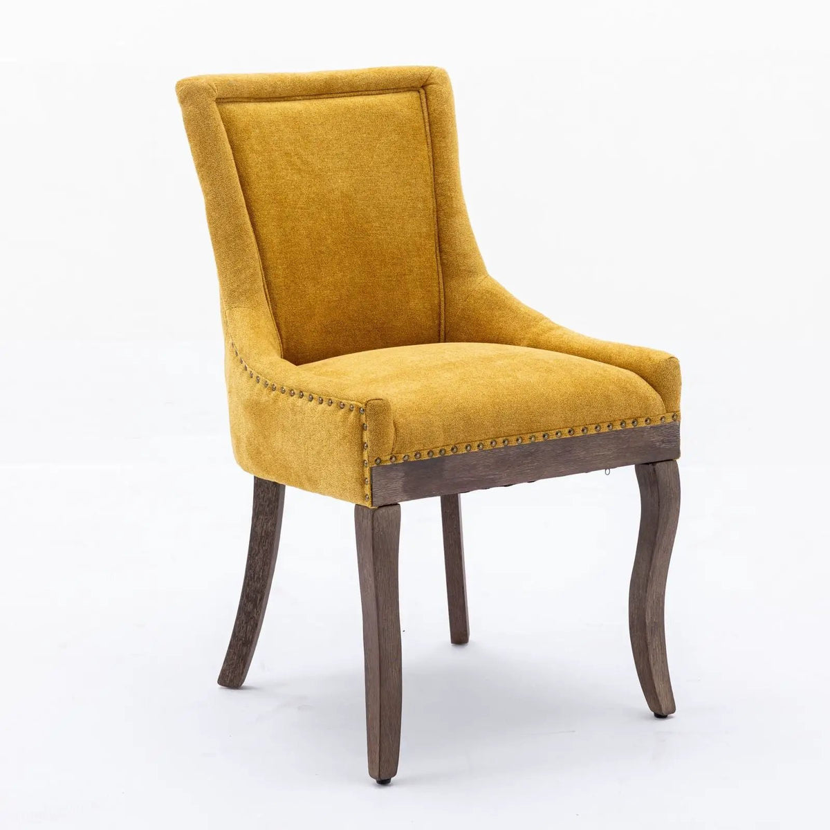 Ultra Side Dining Chairs | Set Of 2 | Luxurious Fabric | Mid-Century Modern Look