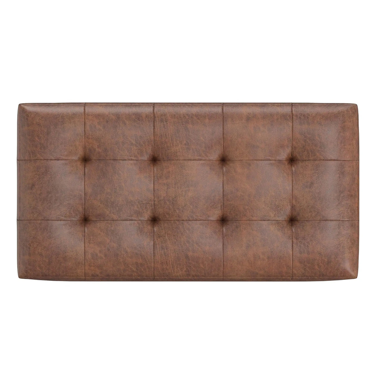 Cosmopolitan Upholstered Storage Ottoman | Child Safety Hinge | Large Interior Storage | 33.5 Inch Length