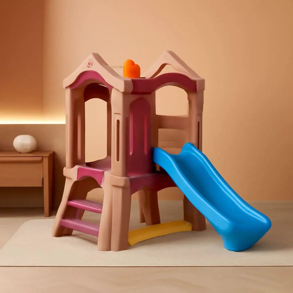 Play Up Double Slide Climber Outdoor Playset For Toddlers Ages 2 To 6 2 Slides from PriceLows™