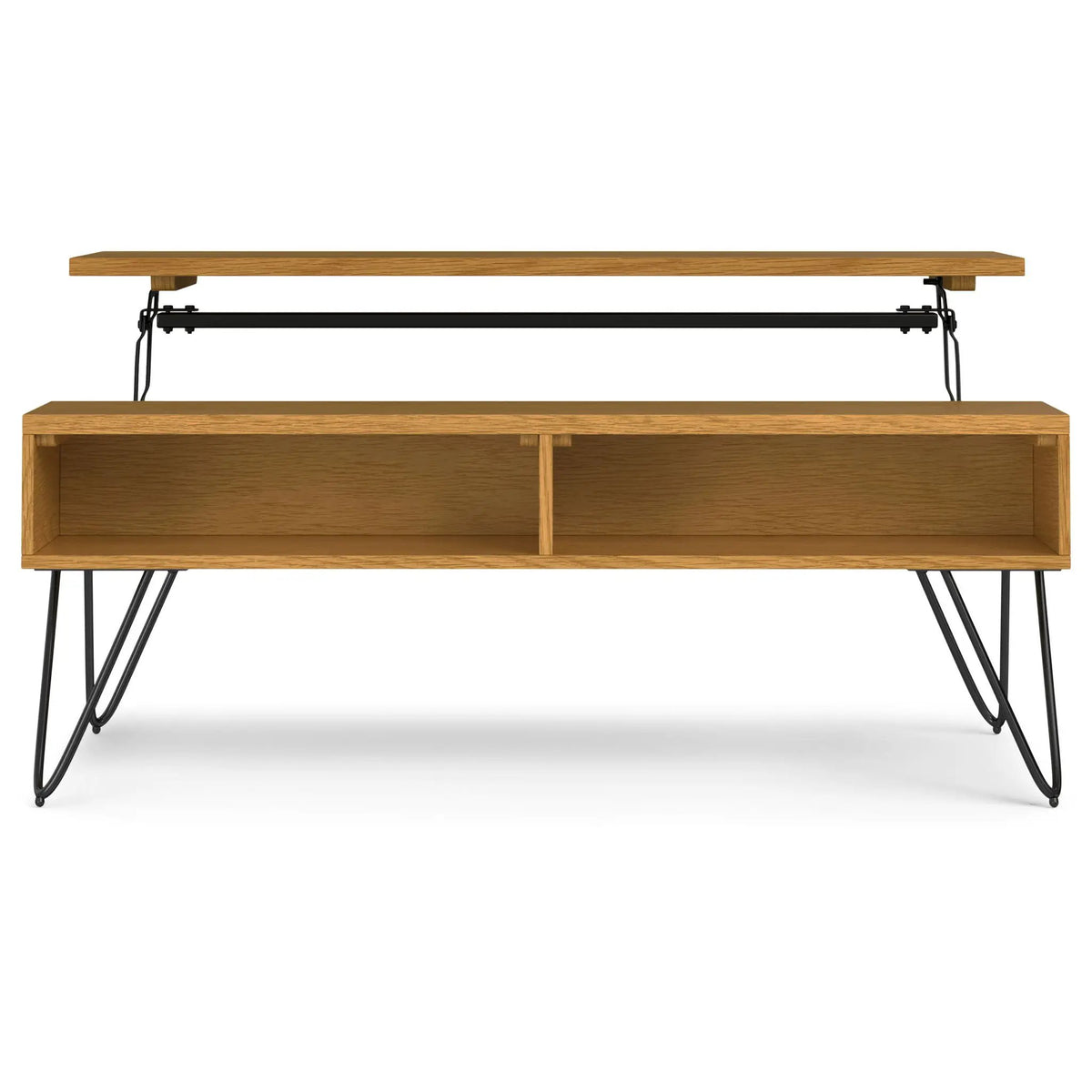Hunter Lift Top Coffee Table | Handcrafted Solid Mango Hardwood | Split Lift Top | Large Storage Area