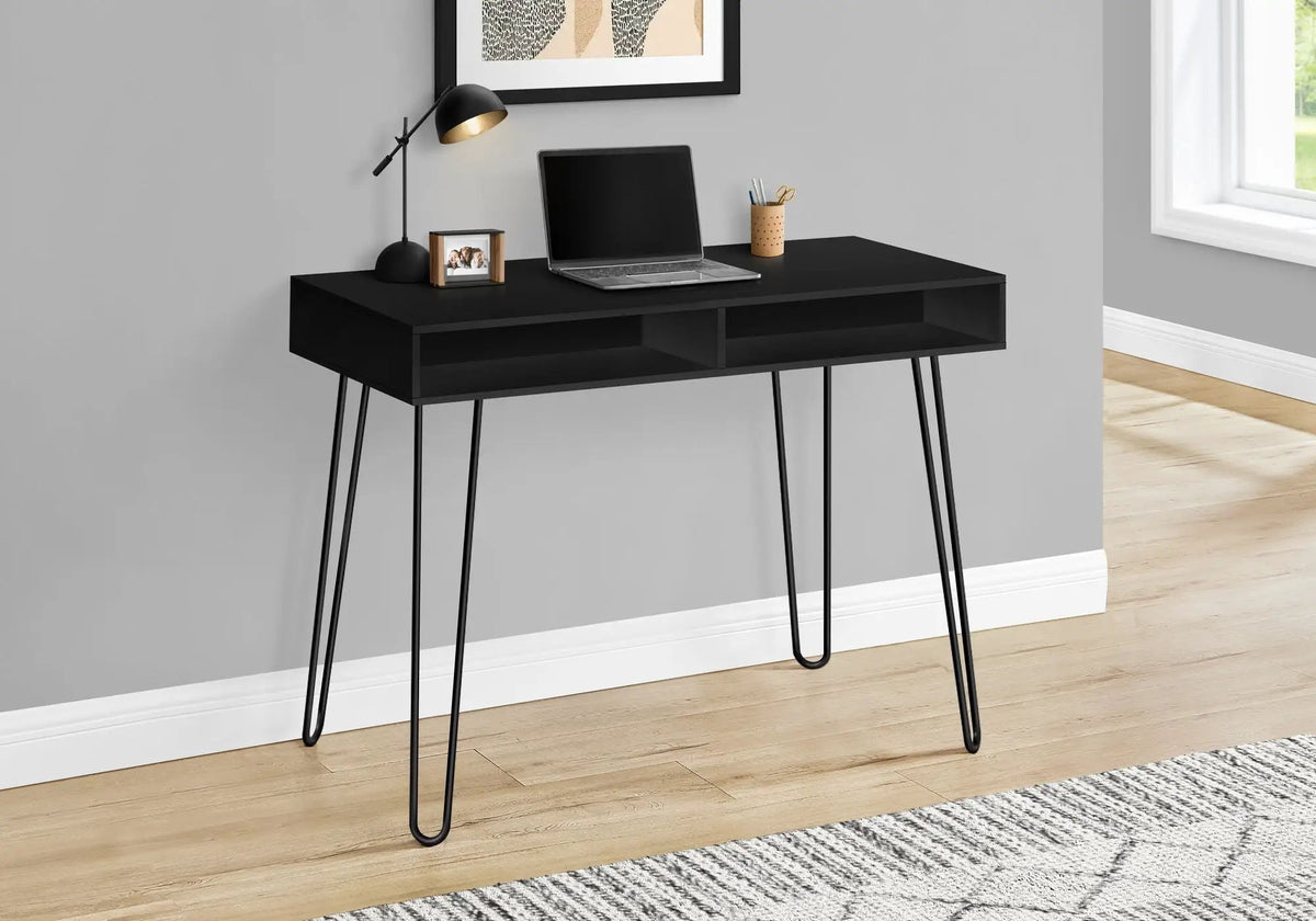 Computer Desk With Cubbies | 40 Inch Width | Left Or Right Setup | Sleek Laminate Finish