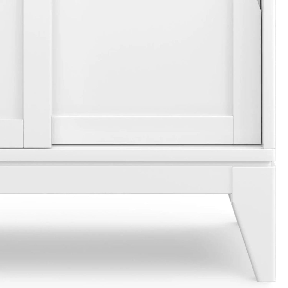 Harper Low Storage Cabinet | Handcrafted Rubberwood | Two Sliding Doors | Two Adjustable Shelves