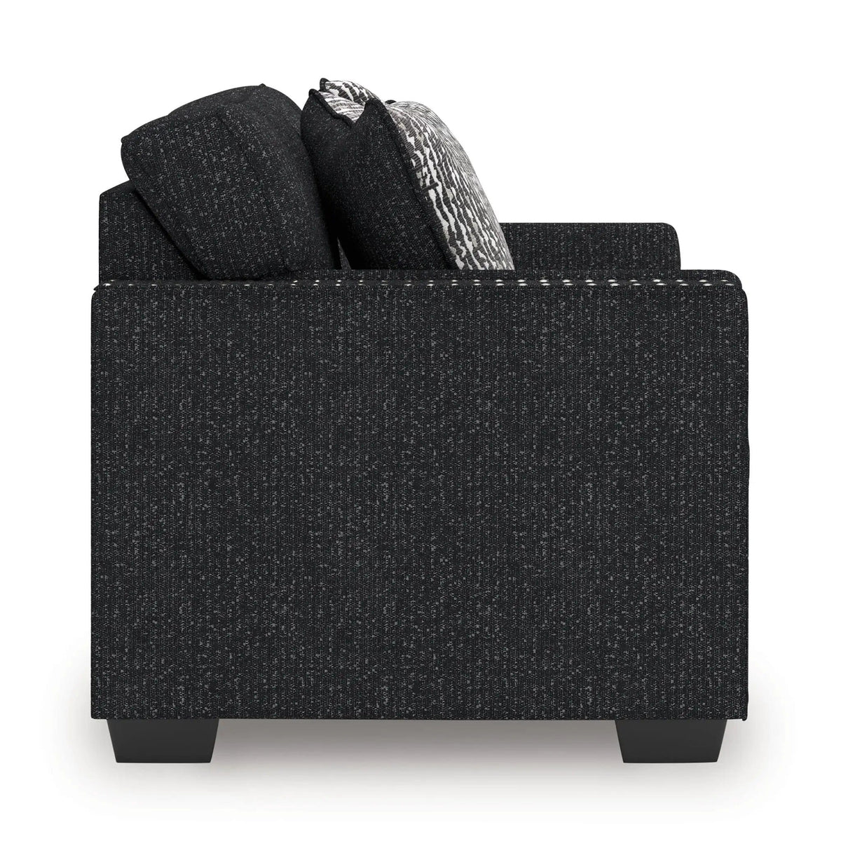 Jasmine Peaks Loveseat | 60 x 38 x 39 in | Wood | Coal