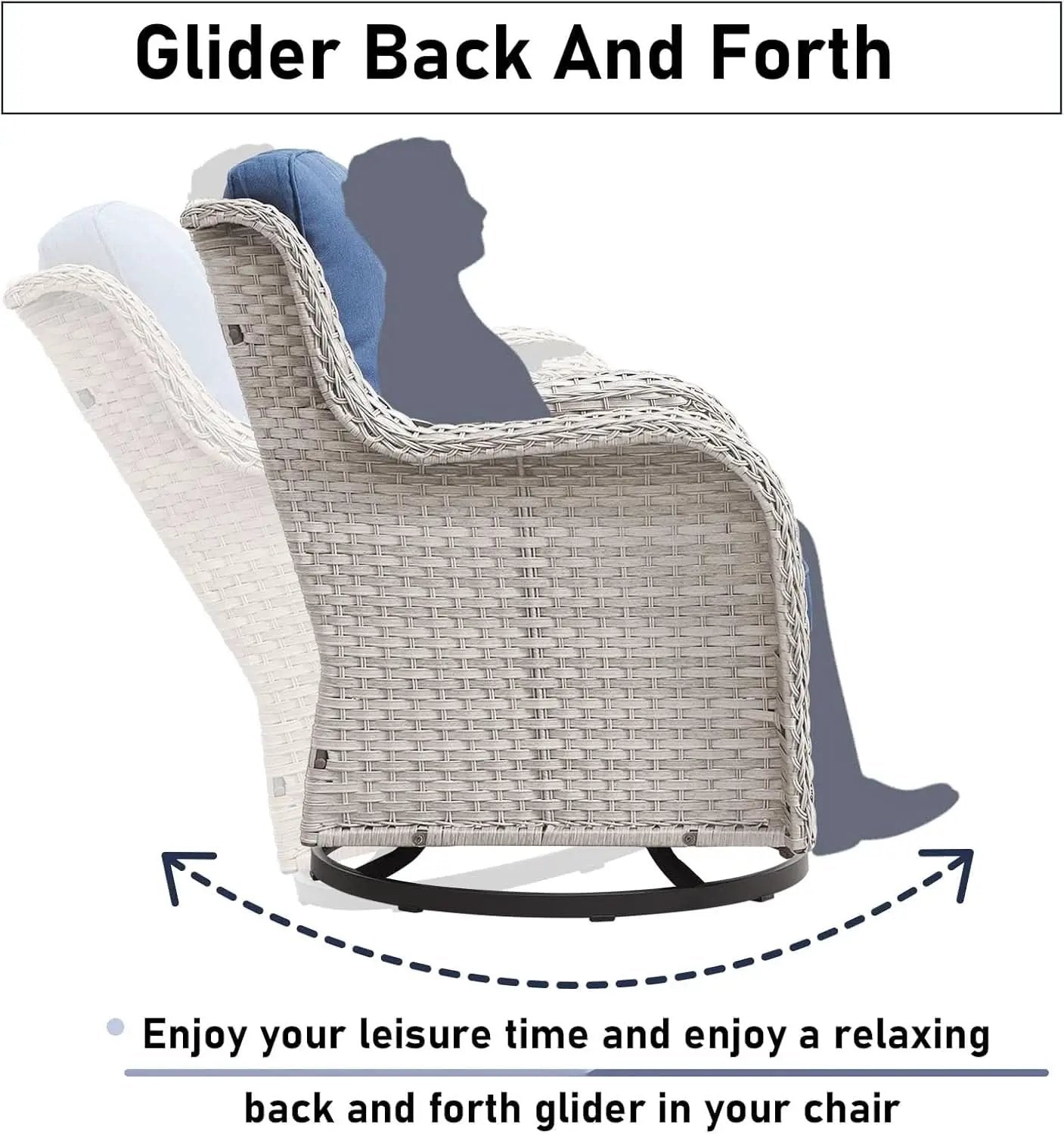 Cozy 11 Piece Outdoor Furniture Set with Swivel Chairs from PriceLows™