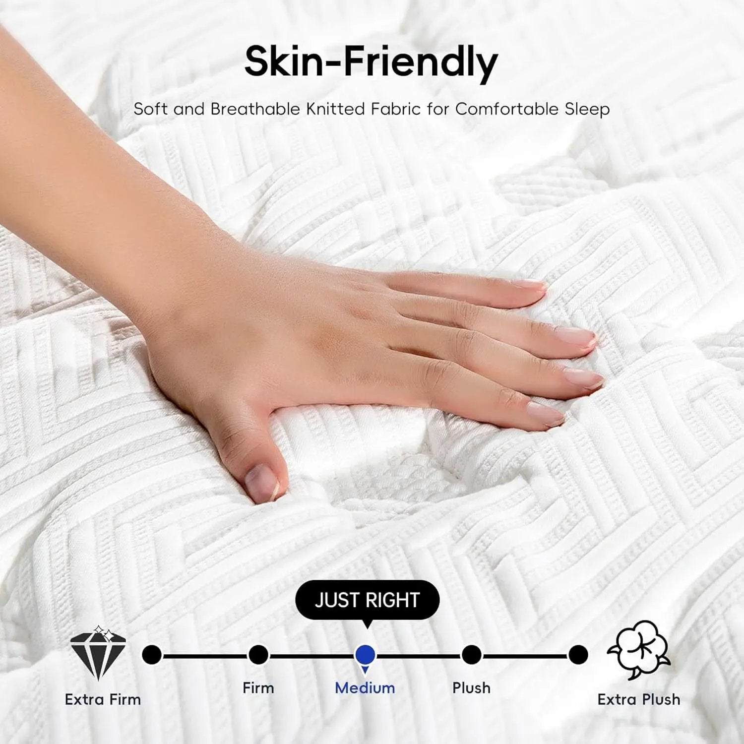 Twin Pressure Relief Memory Foam Hybrid Mattress Pocketed from PriceLows™
