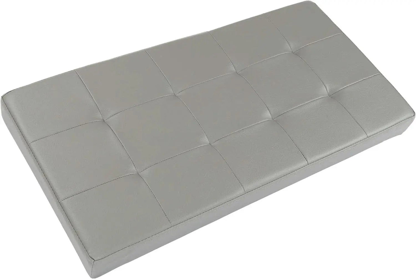 Storage Ottoman Bench 30 Inch Gray Removable Divider from PriceLows™