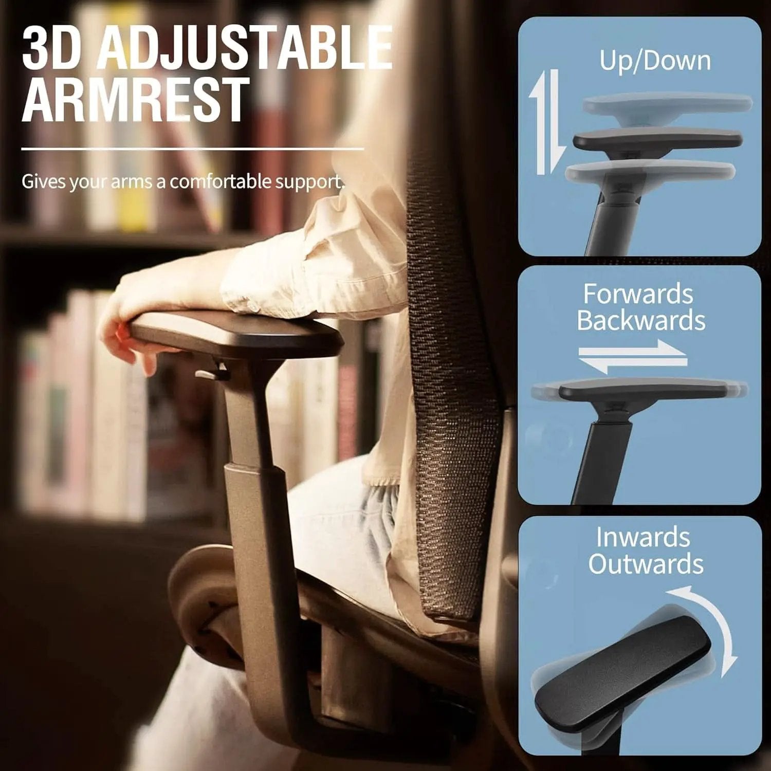 Ergonomic Mesh Office Chair With Adjustable Lumbar Support from PriceLows™