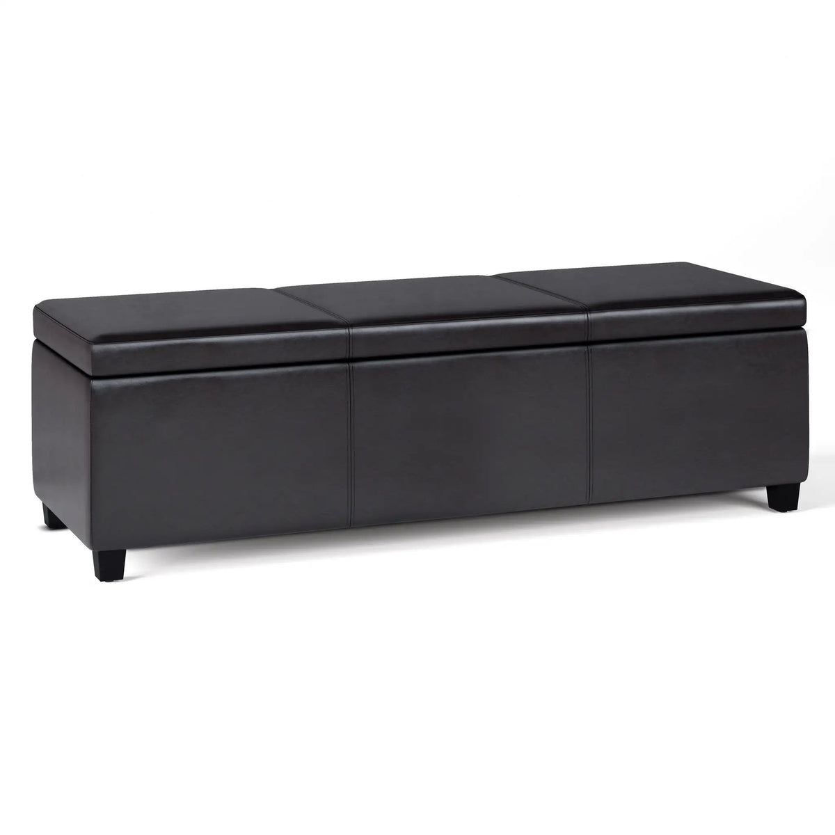 Storage Ottoman Bench | Solid Wood Frame | High Density Foam