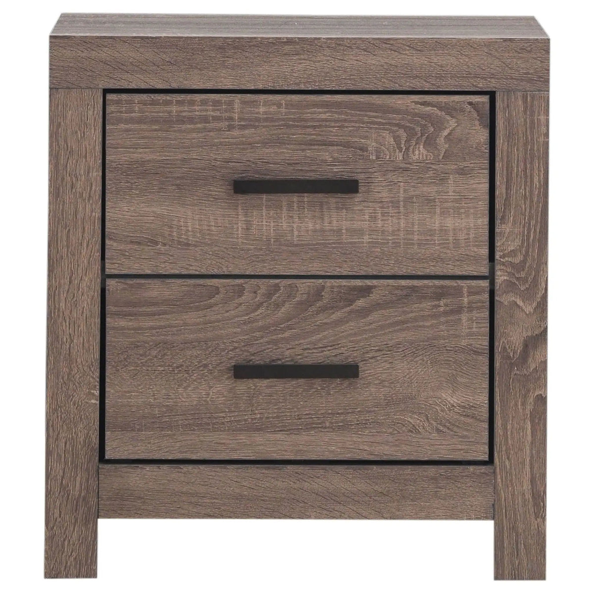 Brantford 4-piece Eastern King Bedroom Set Barrel (Style 2) | 4-Piece Set | Engineered Wood & Veneer | Oak