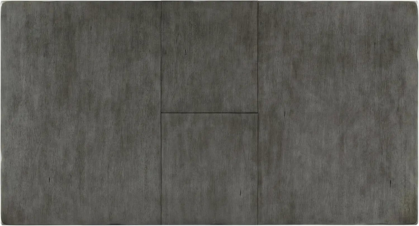 Hallanden Modern Farmhouse Butterfly Extension Dining Table Dark Gray from PriceLows™