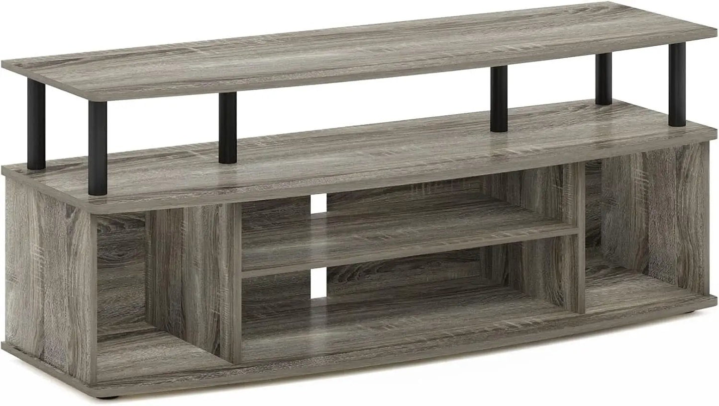 Large Entertainment Center for 55 Inch TV Oak and Black from PriceLows™