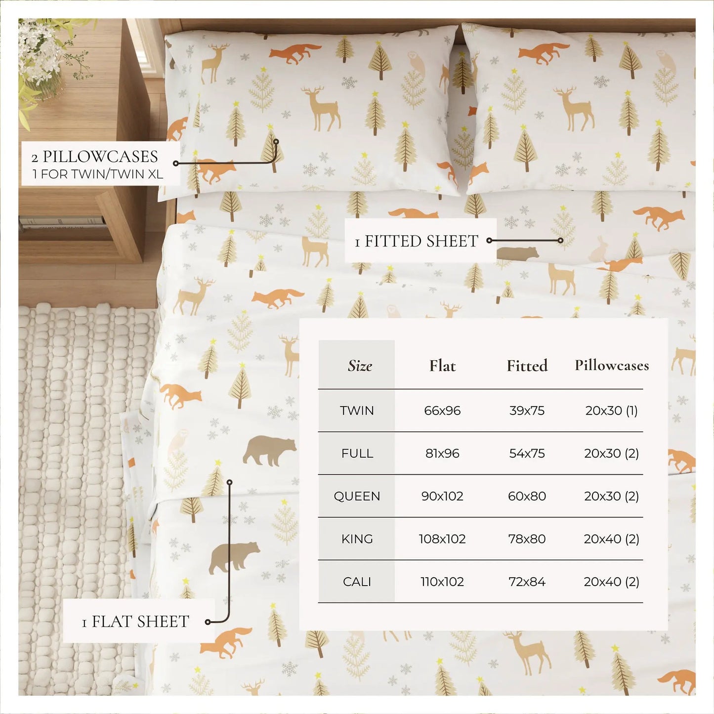Turkish Cotton Flannel Sheet - Stratton Collection from PriceLows™