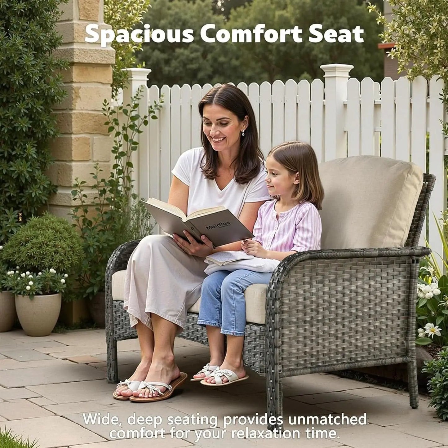 All Weather Wicker Patio Furniture Set with Cushions from PriceLows™