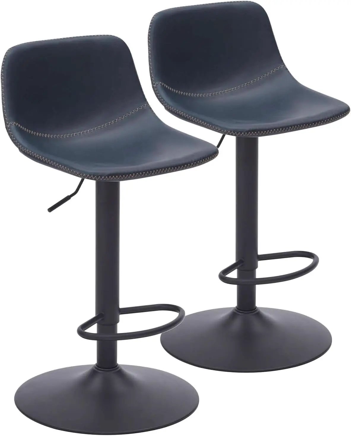 Adjustable Bar Stools Set Of 2 With Swivel Back Support from PriceLows™