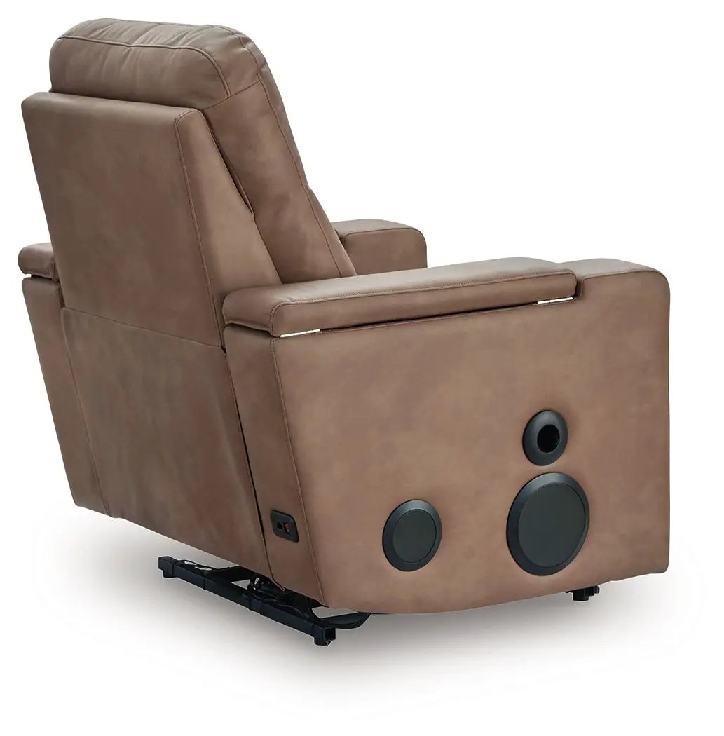 Lorrenton Glider Power Recliner | Caramel | Audio System | 22.63 Inch Seat Width