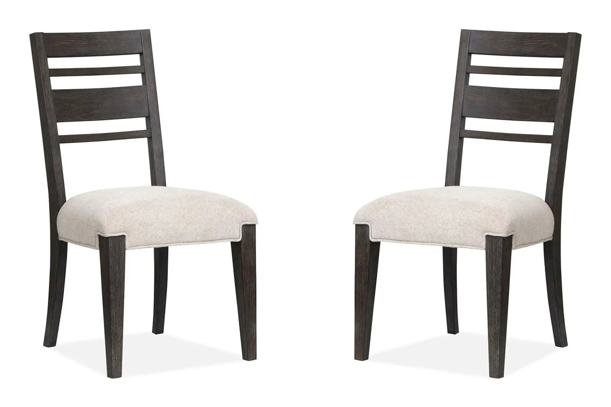Plum Creek Side Chairs | Set Of 2 | Wood Back | Upholstered Seat