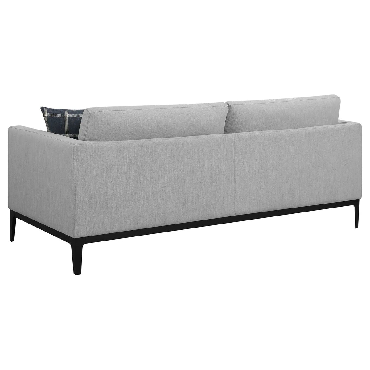 Apperson 3-piece Upholstered Track Arm Sofa Set Light | 3-Piece Set | Living Room Furniture | Grey
