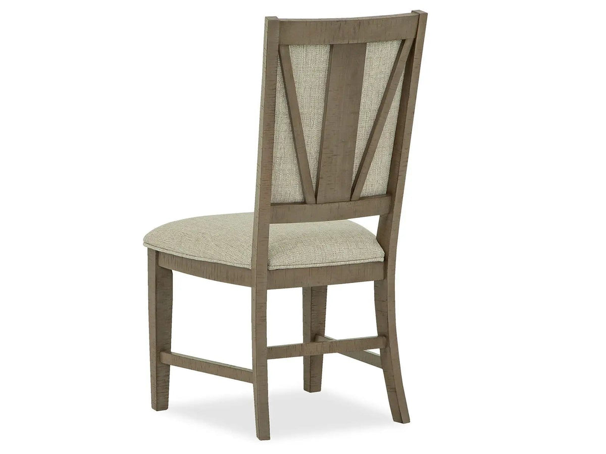 Paxton Place Step Upholstered Side Chair (Set of 2) | 24 x 19.75 x 39.75 in | Veneer | Dovetail Gray