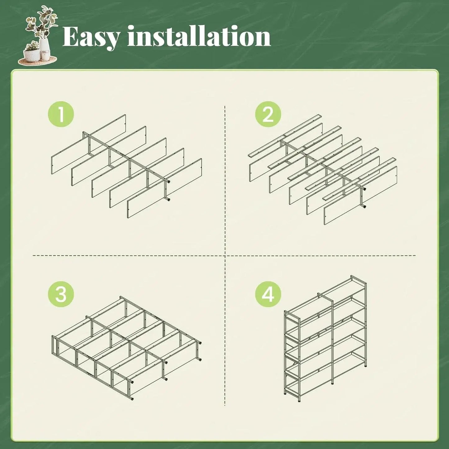 Rustic Brown 5 Tier Bookcase With Raised Edges For Living Room from PriceLows™