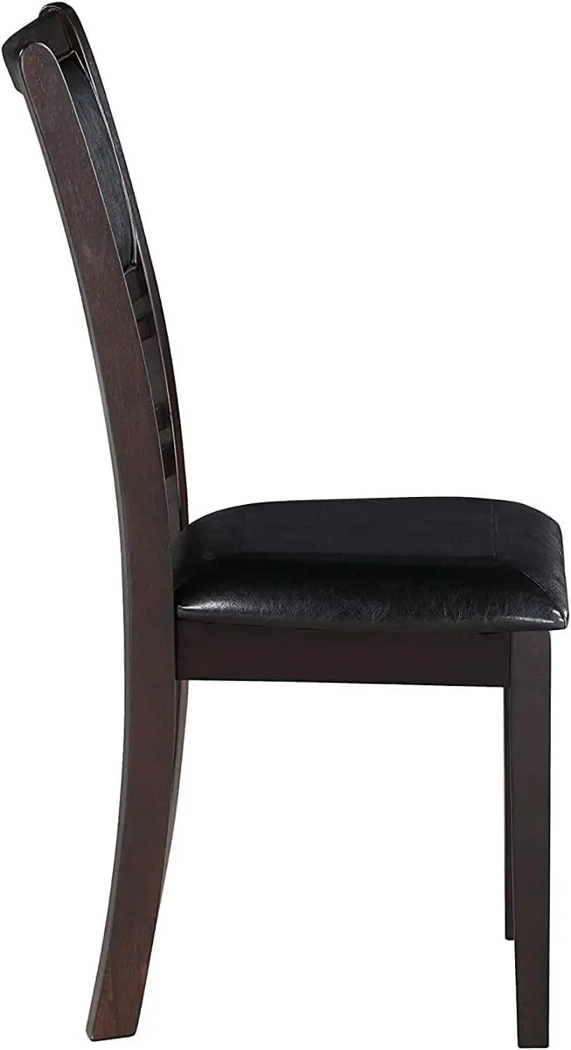 Gia Ebony Dining Chairs Set Of 2 Rubber Wood Solids from PriceLows™