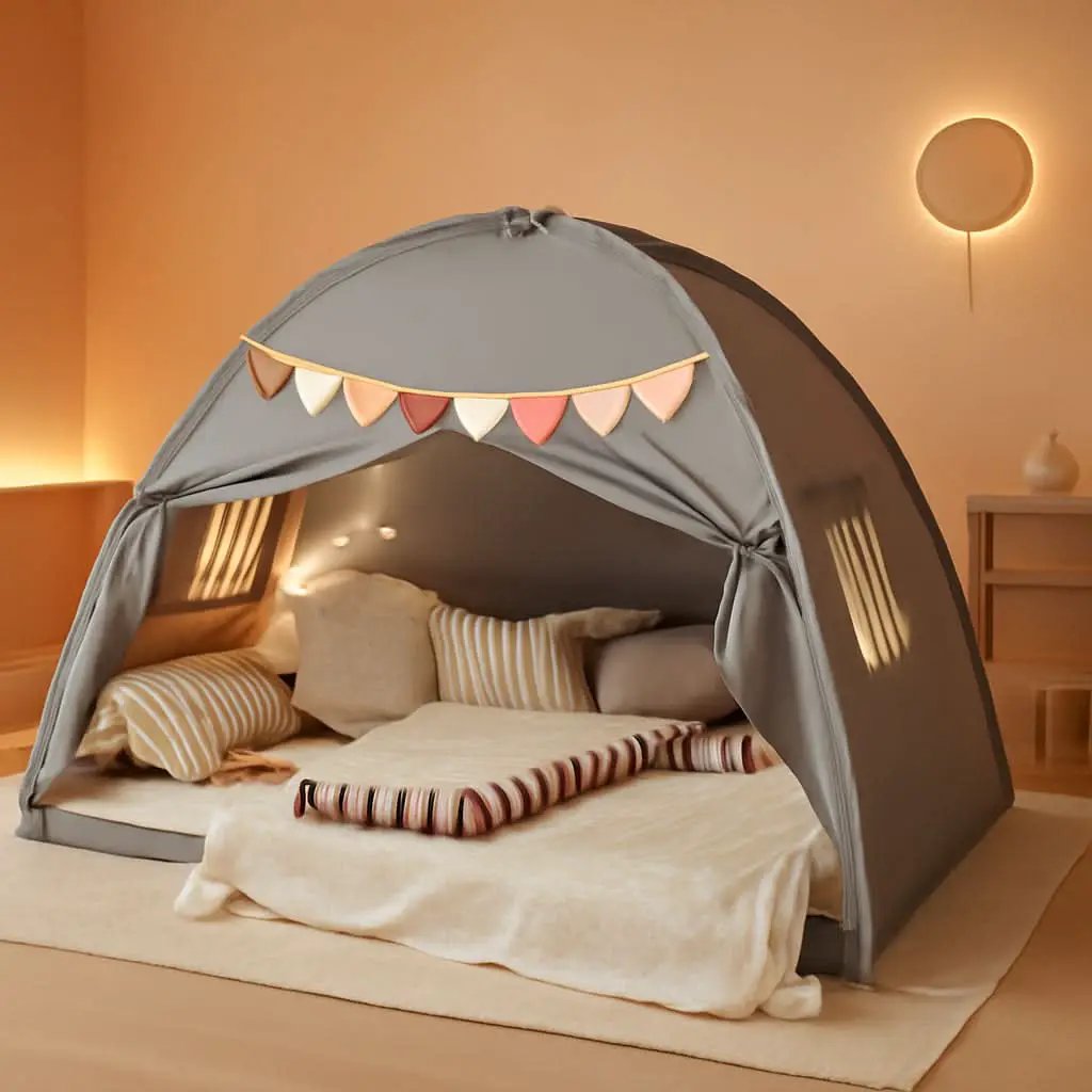 Twin Bed Tent Canopy Blackout Privacy PlayhouseKit from PriceLows™
