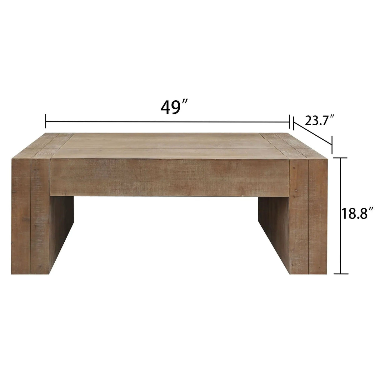Minimalist Rectangular Center Table For Living Room | 2 Pieces | Engineered Wood | Living Room