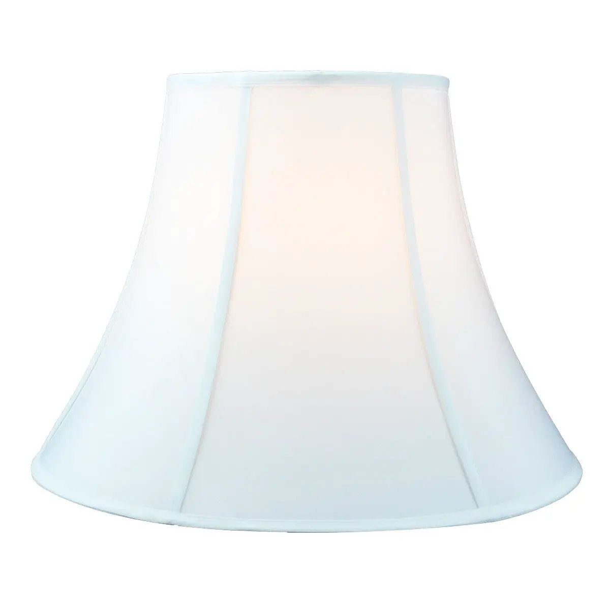 Bell Lamp Shade | Premium White Shantung | 20W X 15H
