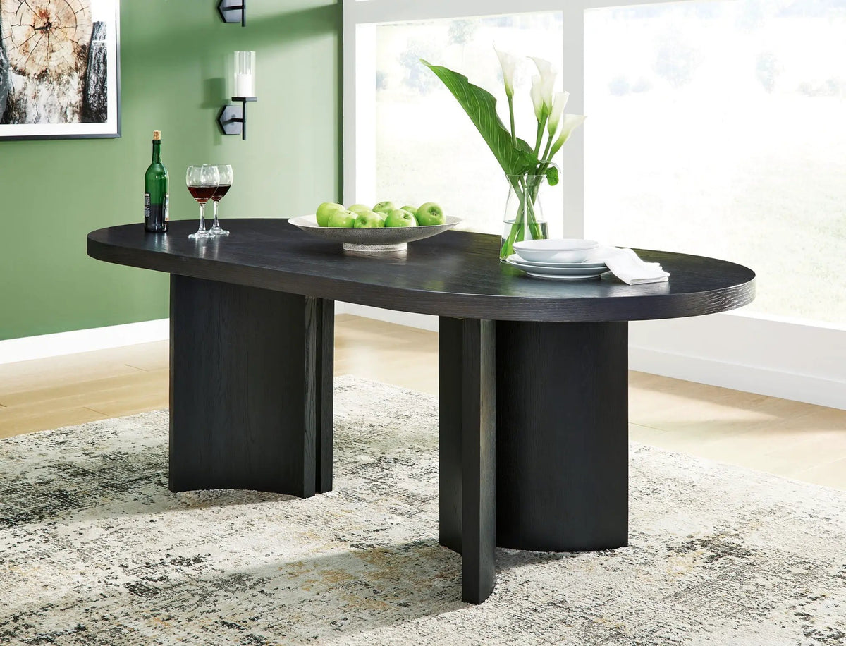 Rowanbeck Dining Room Set | 5-Piece | Contemporary Lifestyle Design | Hardwood Solids And Ash Veneer