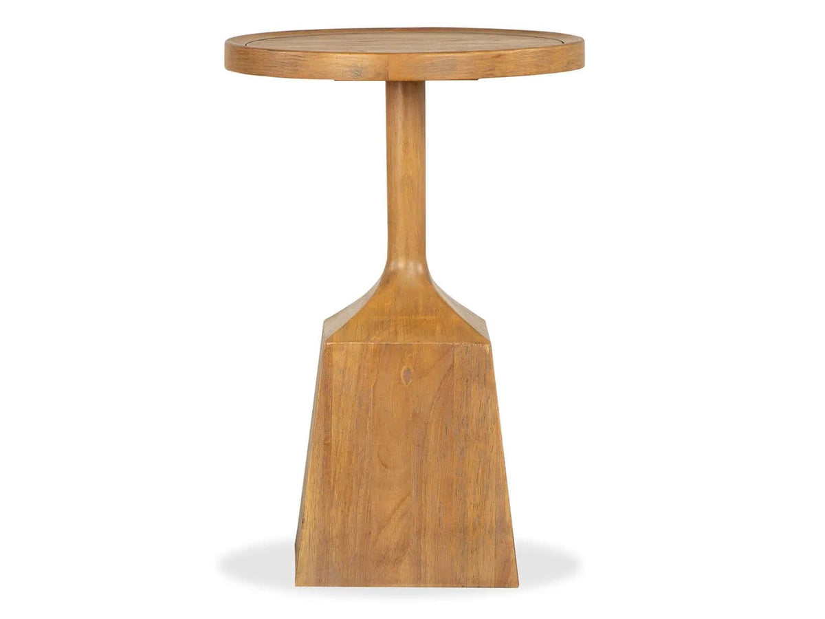 Lindon Round Pedestal Accent End Table | 2 Pieces | Living Room Furniture | Living Room