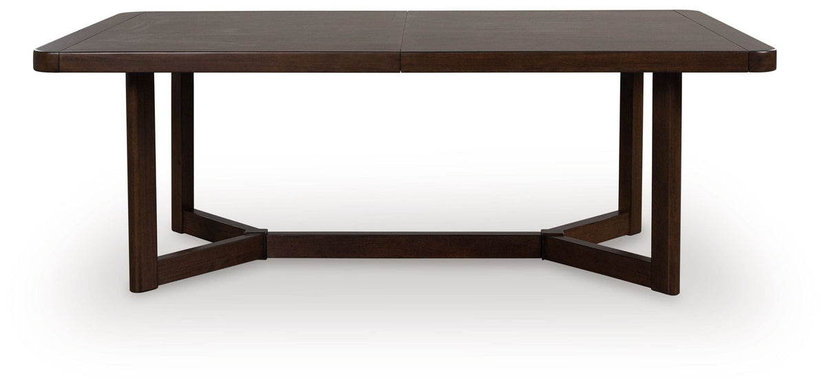 Dilenno Rectangular Dining Room Extension Table | 46.13 x 108 x 29.75 in | Mango Wood & Mdf | Dark Brown
