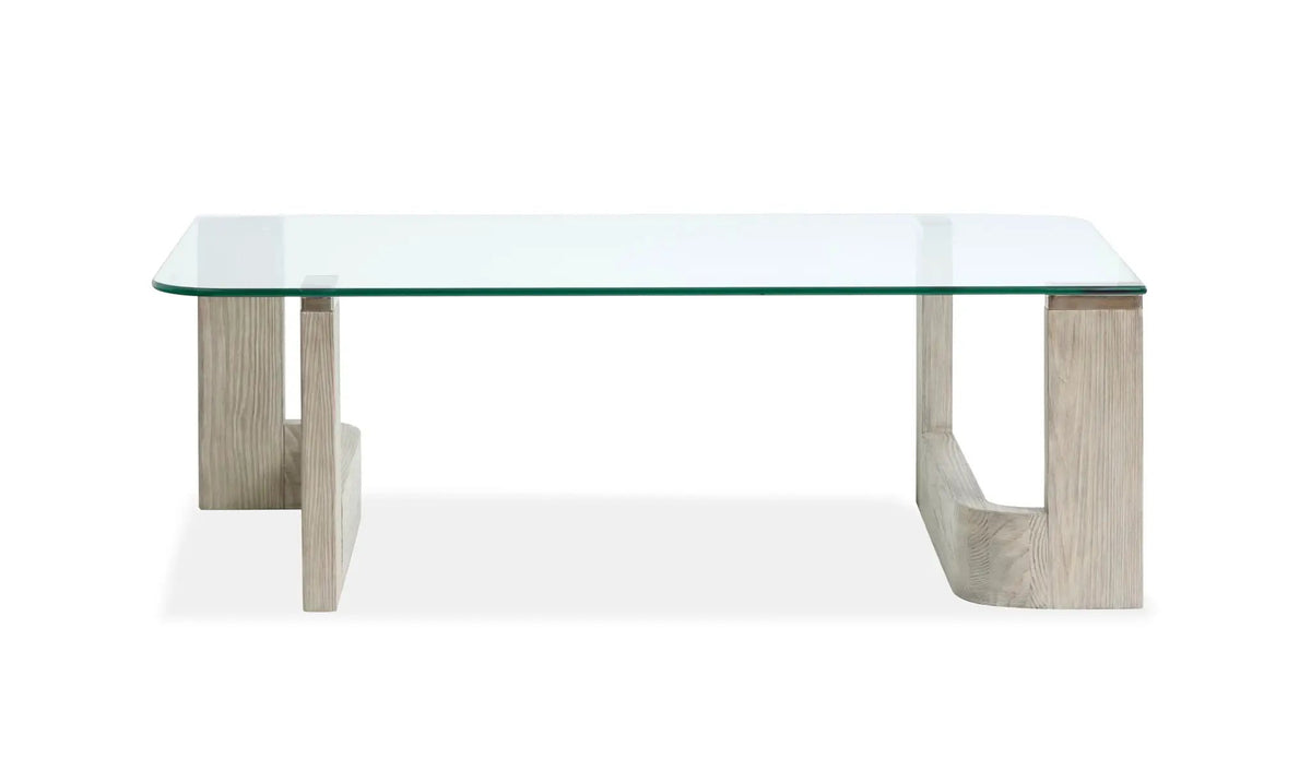 Bartlett Rectangular End Table | Smokey Pine Finish | Modern Contemporary Style | 26 Inch Width