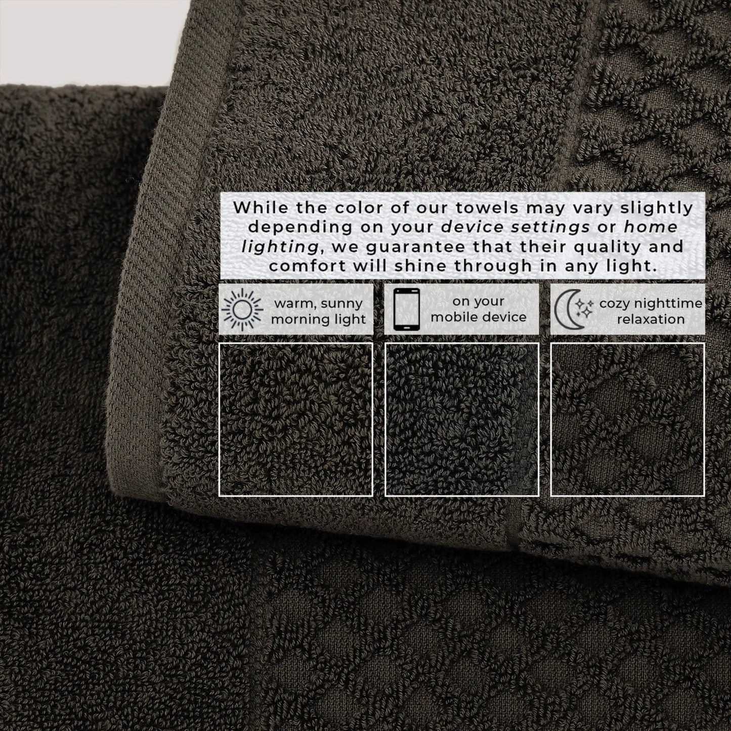 Cotton Diamond Waffle Weave Bath Towel Set - Grayson Collection from PriceLows™