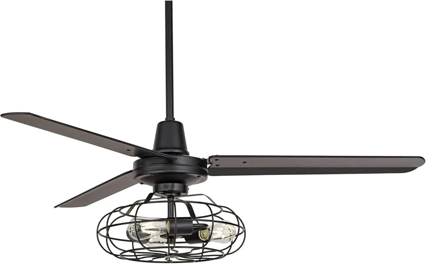 Matte Black Ceiling Fan 52 Inch With Integrated LED Remote from PriceLows™